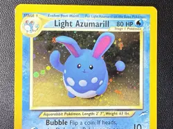Pokemon TCG Neo Destiny Light Azumarill Unlimited Holo Rare 13/105 LP- - Image 3