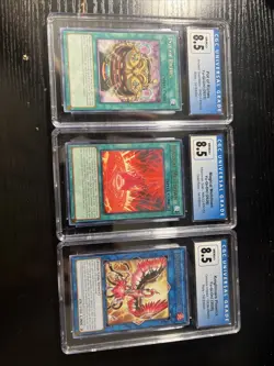 Yu-Gi-Oh! TCG CGC 8.5 Mint+ Graded Lot (3) Must See! 1st Edition - Image 1