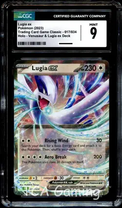 CGC 9 MINT Lugia Ex 017/034 HOLO RARE Classic Collection Pokemon Card - Image 1