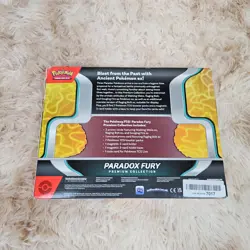 Pokemon TCG: Paradox Fury Premium Collection (1 Oversize Promo Card, 3 Promo Car - Image 2