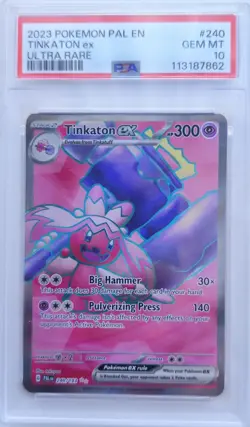 💥Tinkaton ex 240/193 Paldea Evolved Holo PSA 10 Ultra Rare Pokemon Card TCG - Image 1