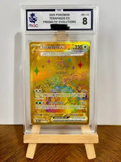 Pokemon TCG Terapagos EX Prismatic Evolutions Card 180/131 RARE - Image 1