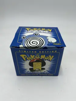23K Gold Plated POLIWHIRL Pokemon Trading Card 1999 Burger King PokeBall SEALED - Image 1