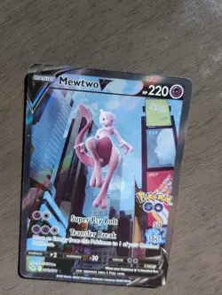 Pokemon TCG Go - Mewtwo V #72/78 - Full Art Alternative - Ultra Rare Card - Image 1