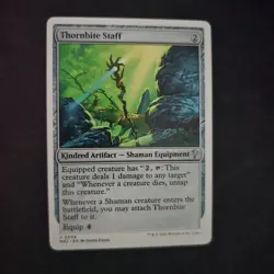 Thornbite Staff (White Border) Mystery Booster 2 Regular Pack Fresh 🔥 - Image 1