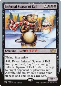 Infernal Spawn of Evil Unsanctioned NM MTG Non-Foil - Image 1