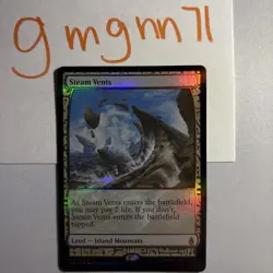 MTG Foil Steam Vents Zendikar Expeditions 2 Of 2 - Image 1