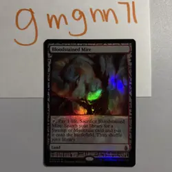 MTG Foil Bloodstained Mire Zendikar Expeditions 2 Of 3 - Image 1