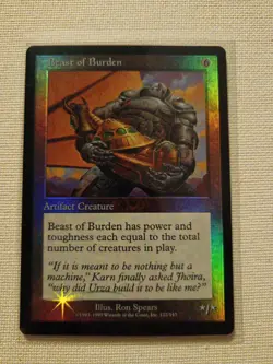 MTG Beast of Burden Foil Urza's Legacy LP English Edition - Image 1