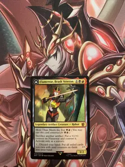 x1 Flamewar, Brash Veteran // Flamewar, Streetwise Operative M MTG Universes Bey - Image 1