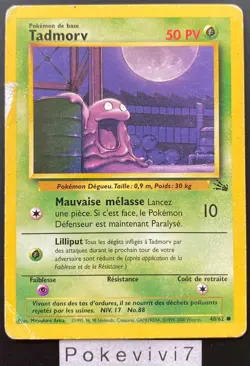 Carte Pokemon TADMORV 48/62 Commune FOSSILE EDITION 2 Wizards FR OCCASION - Image 1