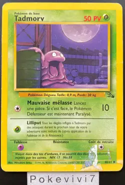 Carte Pokemon TADMORV 48/62 Commune FOSSILE EDITION 2 Wizards FR OCCASION - Image 1