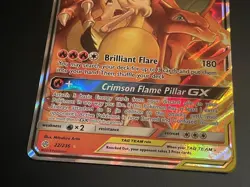 Pokemon SM Cosmic Eclipse Charizard & Braixen GX Tag Team Holo 22/236 Full Art - Image 2