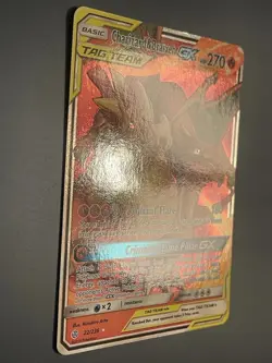 Pokemon SM Cosmic Eclipse Charizard & Braixen GX Tag Team Holo 22/236 Full Art - Image 4