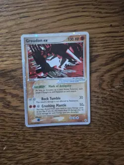 2004 Pokemon EX Hidden Legends Groudon Ex #93/101 Good Condition - Image 1