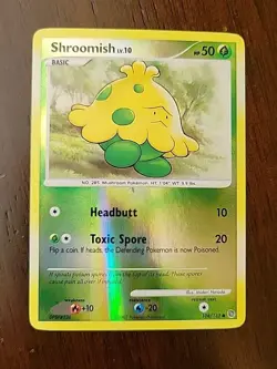 LP! Shroomish 108/132 Reverse Holo Diamond & Pearl Secret Wonders Pokemon - Image 1