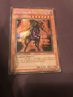 Yugioh Secret Rare Swift Gaia The Fierce Knight - CT1-EN004 LP - Image 1