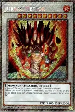 1x Jurrac Meteor (Platinum Secret Rare) NM Eng YuGiOh - Quarter Century Stampede - Image 1