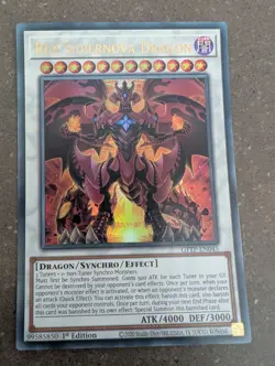 YuGiOh! Red Supernova Dragon GFTP-EN045 Ultra Rare 1st Ed - Image 1