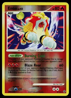 Pokemon Card - Entei Secret Wonders 4/132 Reverse Holo - Image 1