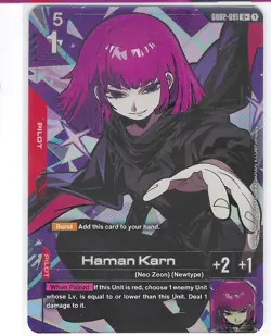 Haman Karn - GD02-091 R+ Gundam Card Game - Near Mint/Mint - Image 1