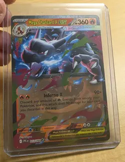 Pokemon Card Mega Charizard ex 013/080 phantasmal flames 2025 english - Image 1