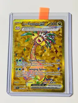 Pokemon TCG Alolan Exeggutor EX 248/191 Gold Hyper Rare Holo Surging Sparks Card - Image 2