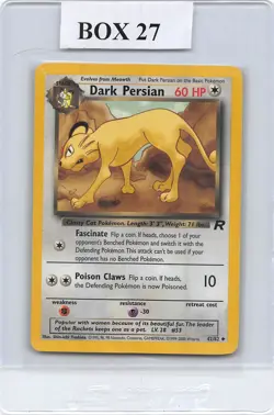 Dark Persian 42/82 - TEAM ROCKET - VINTAGE WOTC Pokemon CARD - UNLIMITED - LP/MP - Image 1