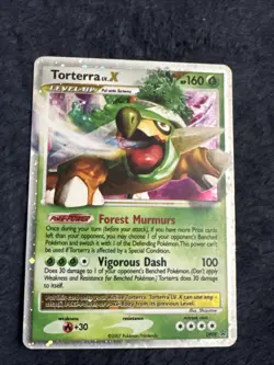 Torterra Lv. X Rare Pokemon Card 2007 - Black Star Promo Card DP09 - Image 1