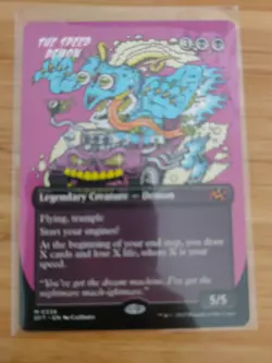 MTG Speed Demon: Aetherdrift (Borderless) 0339 Aetherdrift M/NM Free UK P&P - Image 1