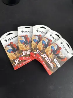 Lot of (5) Magic: The Gathering Marvel Spider-Man Play Booster Pack Sealed NEW - Image 1