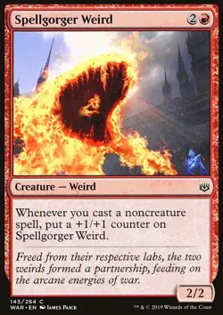 MTG Magic the Gathering Spellgorger Weird (145/330) War of the Spark NM - Image 1