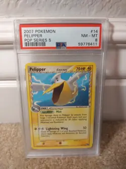 PSA 8 NM-MT 2007 POKEMON POP SERIES 5 SET PELIPPER CARD 14/17 - Image 1