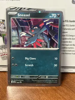 Pokemon TCG Phantasmal Flames Sneasel Promo Cosmos Holo 020 MEG 20 - Image 1