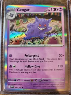 Pokemon TCG Scarlet & Violet 151 Gengar Holo Rare #94/165 - Image 1