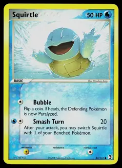 Pokemon Card - Squirtle FireRed & LeafGreen 83/112 Common Non Holo - Image 1