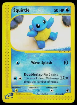 Pokemon Card - Squirtle Expedition 131/165 Common Non Holo - Image 1