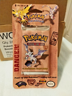 1999 Pokemon Fossil Blister Pack - Factory Sealed (Unopened) WOTC Aerodactyl - Image 1