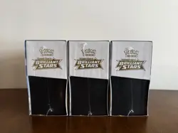 Lot of x3 - Pokemon TCG Sword & Shield Brilliant Stars Elite Trainer Box (ETB) - Image 3