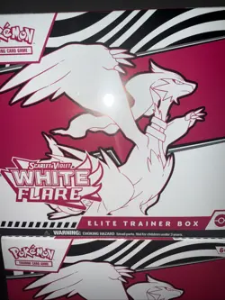 Pokemon Scarlet and Violet White Flare Elite Trainer Box ETB Sealed - Image 1