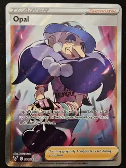 Opal 184/185 SWSH Vivid Voltage Full Art Ultra Rare Holo Trainer Pokemon 2020 NM - Image 1