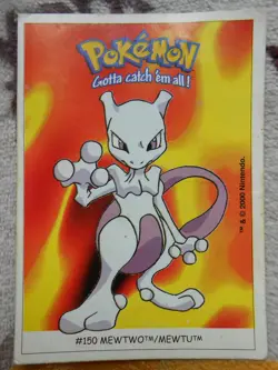 MEWTWO #150 - DUNKIN BOOMER 2000 - CARTE POKEMON - TRES BON ETAT - Image 1