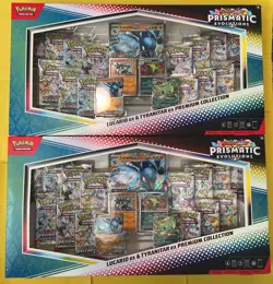 2 Pokemon Prismatic Evolutions Collections 2 Boxes! NEW/SEALED/SHIPS FAST - Image 1