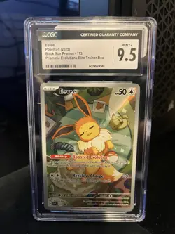 CGC 9.5 MINT+ ✨ - Eevee 173 - Pokemon Center Exclusive Scarlet & Violet Promo - Image 1