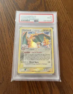 2006 Pokemon EX Charizard Holo 4/100 Crystal Guardians PSA 2 - Image 1