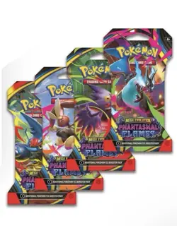 10 x Pokemon TCG Phantasmal Flames Blister Packs Assorted - Image 1