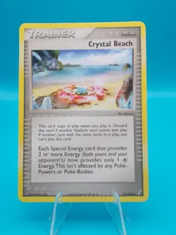 Crystal Beach 75/100 Crystal Guardians Pokemon TCG Regular Lightly Played - Image 1