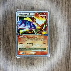 Pokemon TCG Infernape LV.X DP10 Black Star Promo 2007 Played - Image 1
