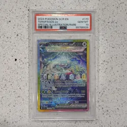 Pokemon TCG Terapagos ex 170/142 Sv07 Stellar Crown SIR Rare 170 GEM MINT PSA 10 - Image 1