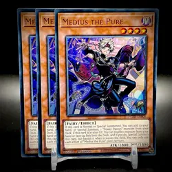 Yugioh Medius the Pure DUAD-EN008 Ultra Rare 1st Edition X3 Playset NM - Image 1